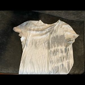 Grey and White tie dyed t-shirt